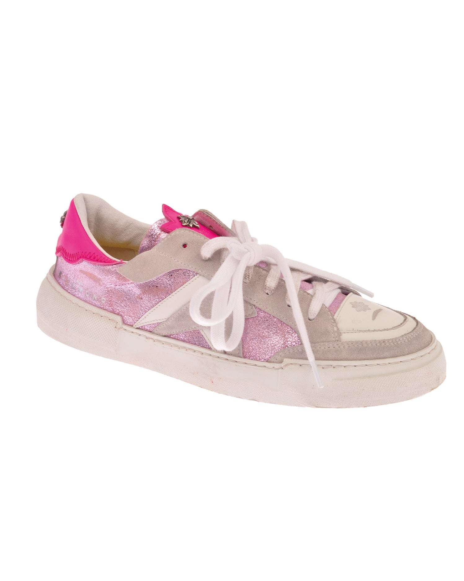 John Richmond Sneakers tricolor con stampa laterale