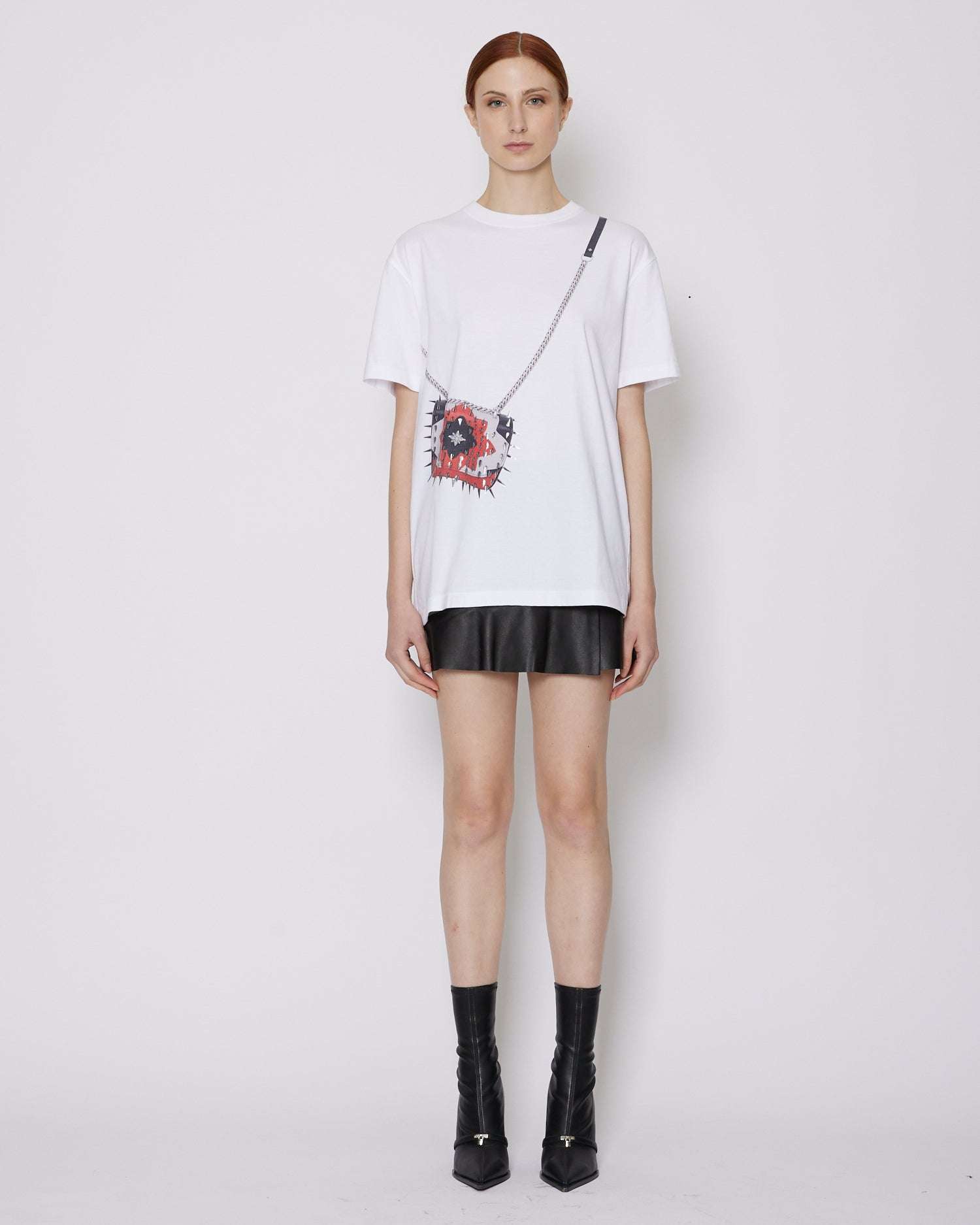 John Richmond T-shirt con grafica sul davanti