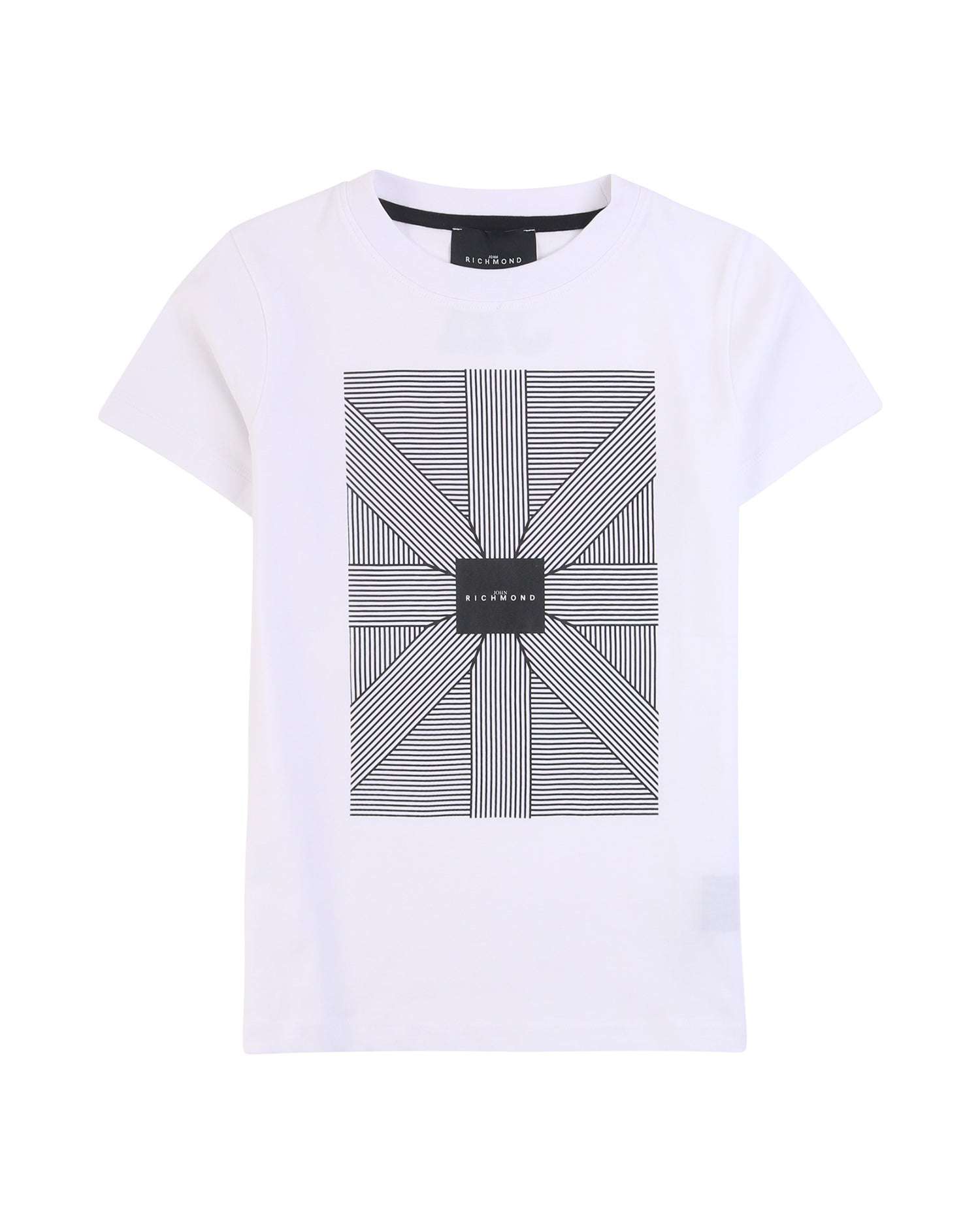 John Richmond kids T-shirt con grafica sul davanti