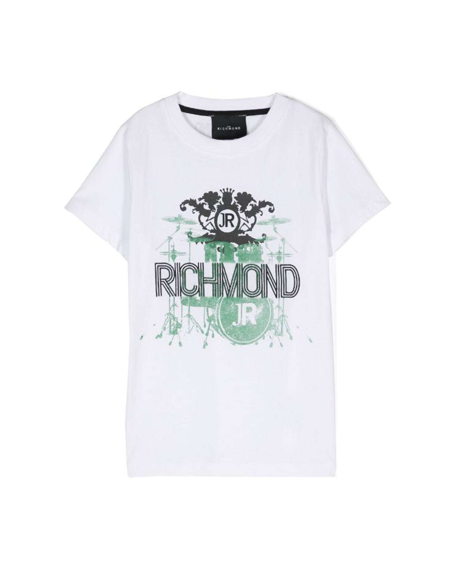 John Richmond kids T-shirt con logo e grafica sul davanti