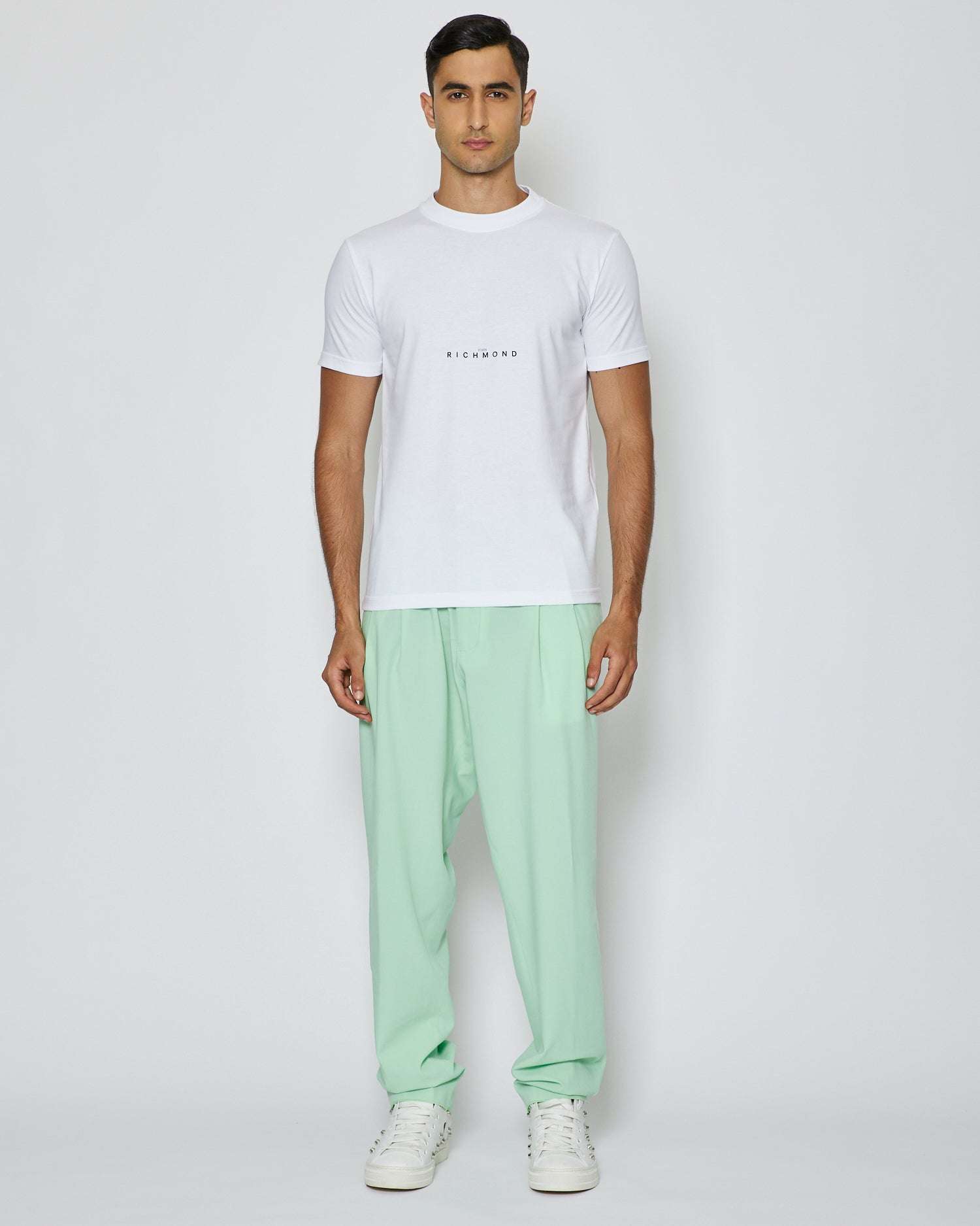 John Richmond T-shirt con logo sul davanti