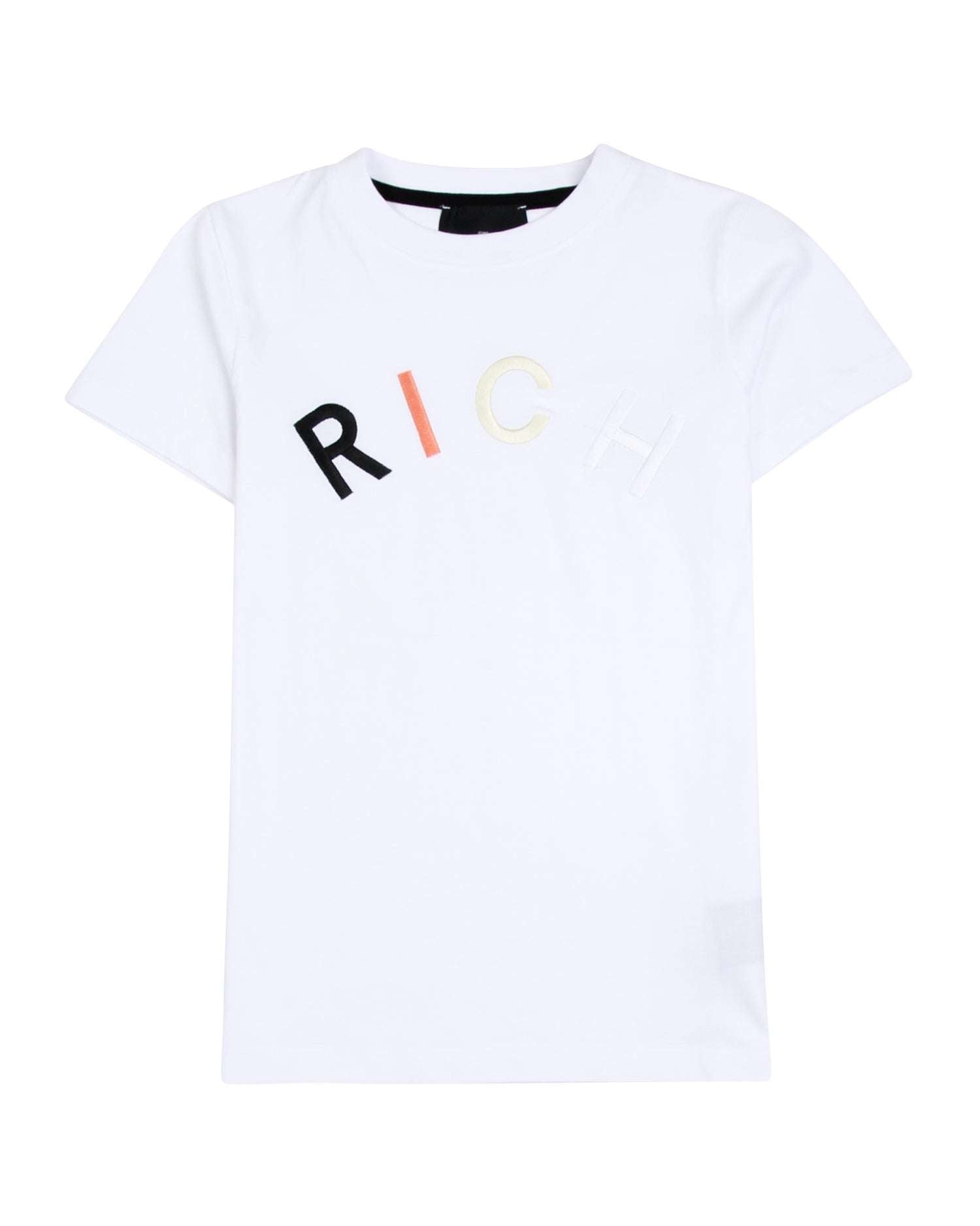 John Richmond kids T-shirt con logo sul davanti