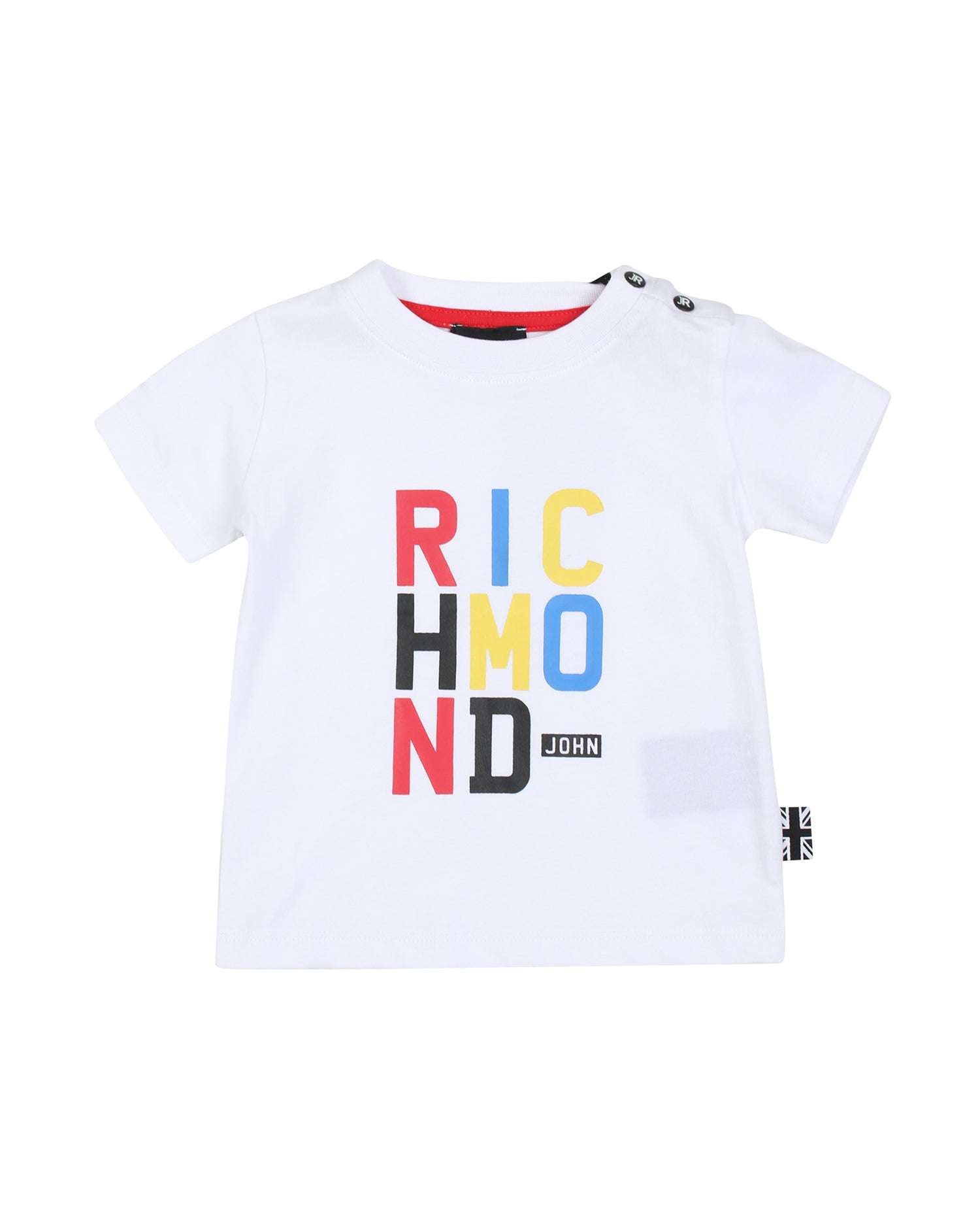 John Richmond kids T-shirt con logo sul davanti