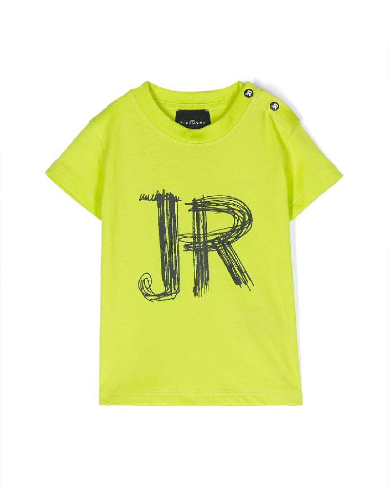 John Richmond kids T-shirt con logo sul davanti