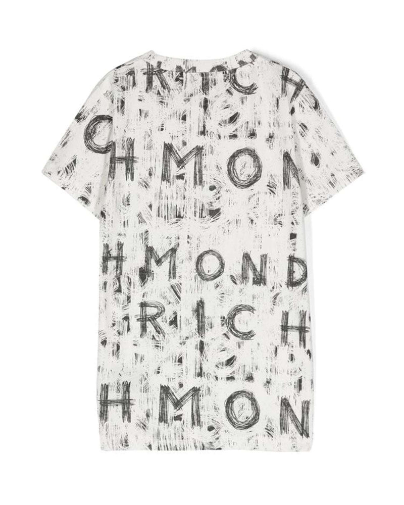 T-shirt avec motif ton sur ton