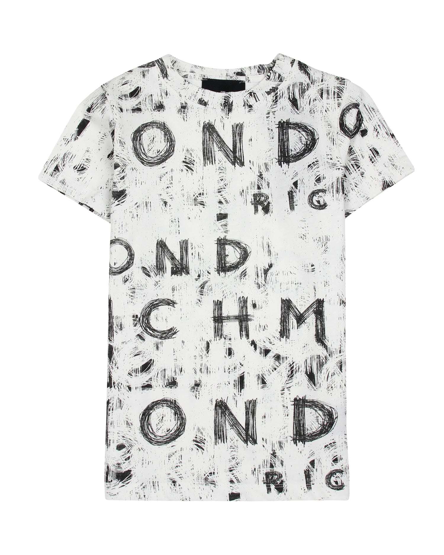 John Richmond kids T-shirt con pattern ton sur ton