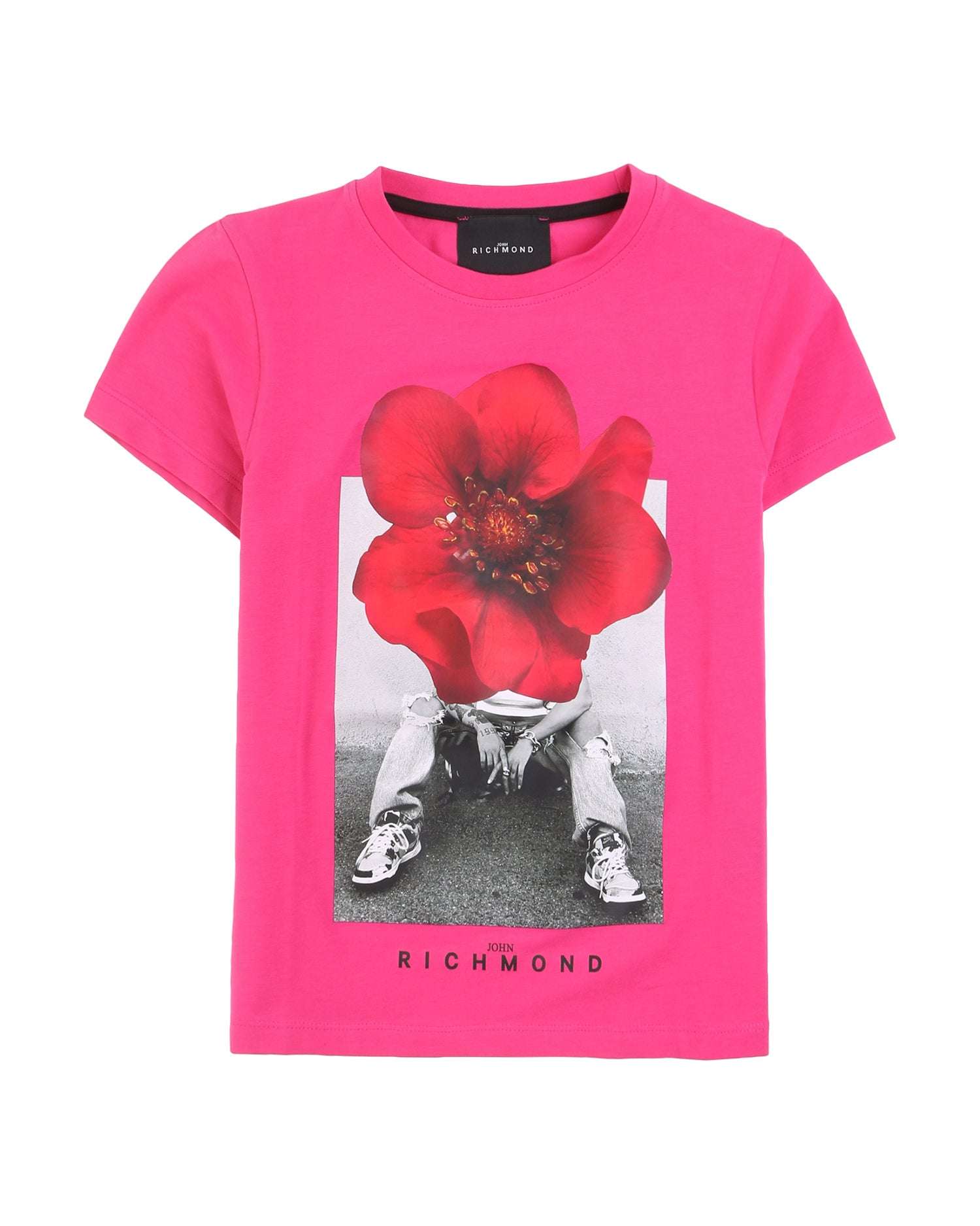 John Richmond kids T-shirt con stampa e logo