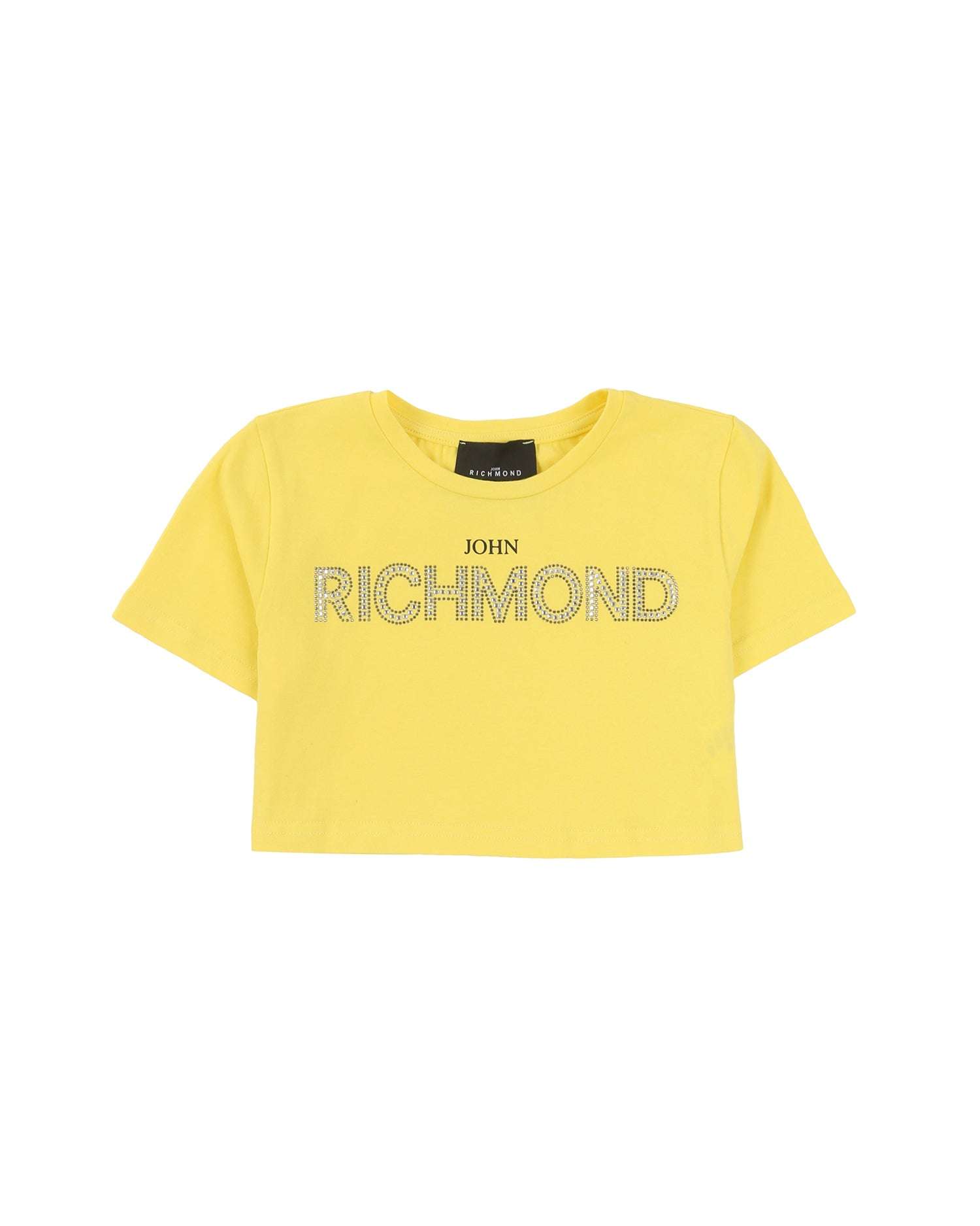 John Richmond kids T-shirt crop con logo