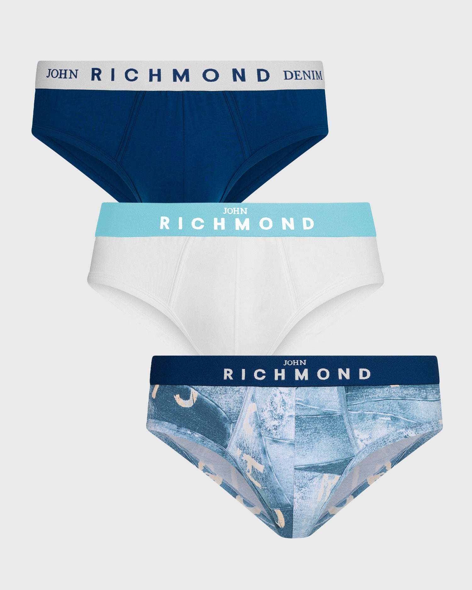 Richmondunderwear Tripack slip fantasia denim