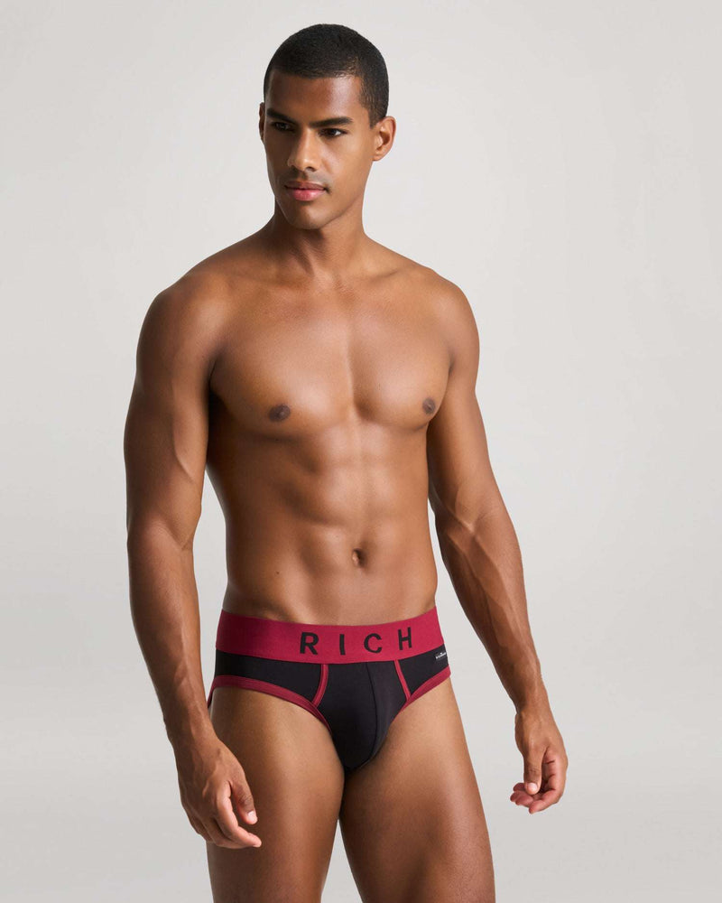 Tripack Slip low life with Richo logo and contrasting seams John Richmond