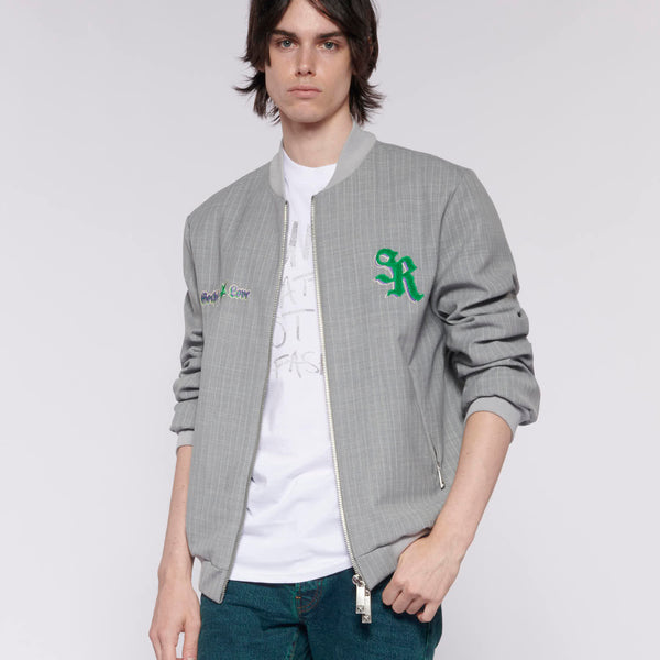 john richmond Bomber jacket with embossed monogram available on   - 31508 - GB