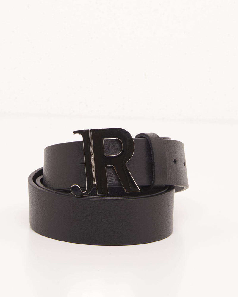 Ceinture de logo noire JR